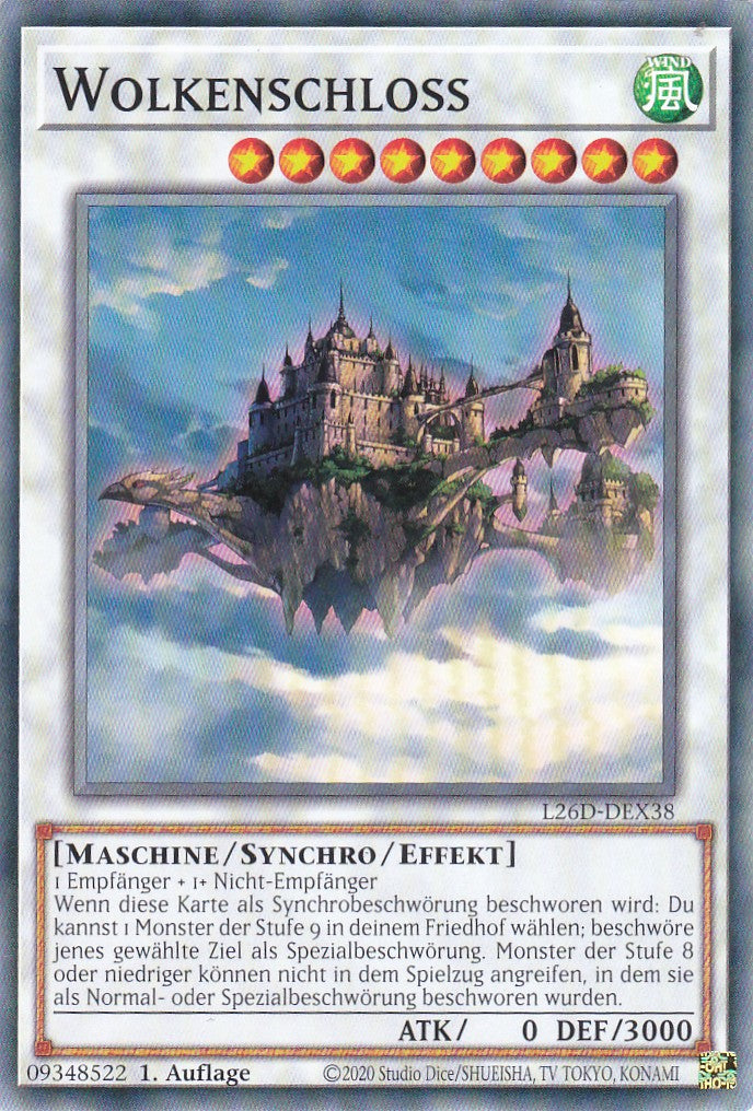 L26D-DEX38 - Wolkenschloss - Common - Deutsch - Legendary Modern Decks 2026 - Yu-Gi-Oh! - mit LMS Trading Fieldcenter Karte