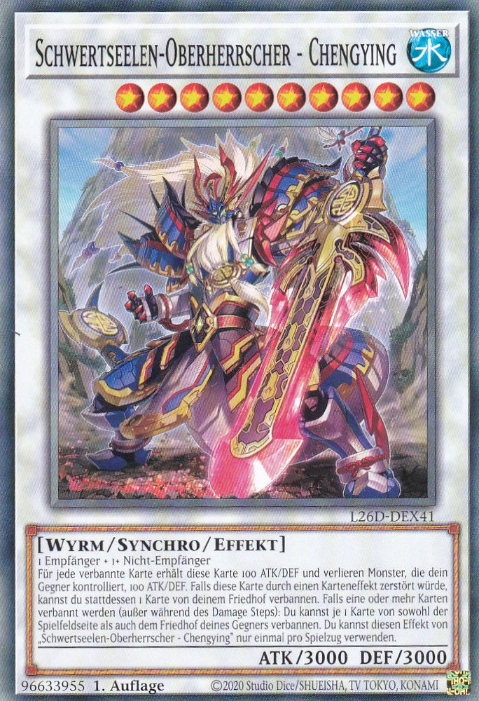 L26D-DEX41 - Schwertseelen-Oberherrscher - Chengying - Common - Deutsch - Legendary Modern Decks 2026 - Yu-Gi-Oh! - mit LMS Trading Fieldcenter Karte