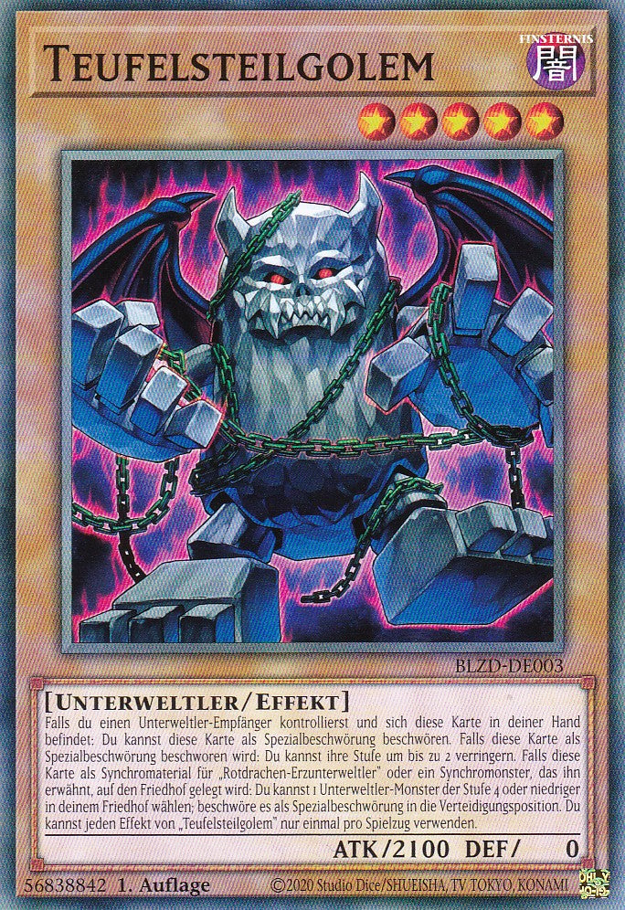 Teufelsteilgolem - Common - Deutsch - BLZD-DE003 - 1. Auflage - Blazing Dominion - Yu-Gi-Oh!