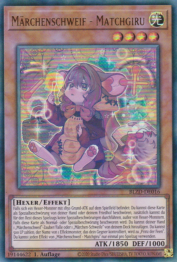Märchenschweif - Matchgiru  - Ultra Rare - Deutsch - BLZD-DE016 - 1. Auflage - Blazing Dominion - Yu-Gi-Oh!