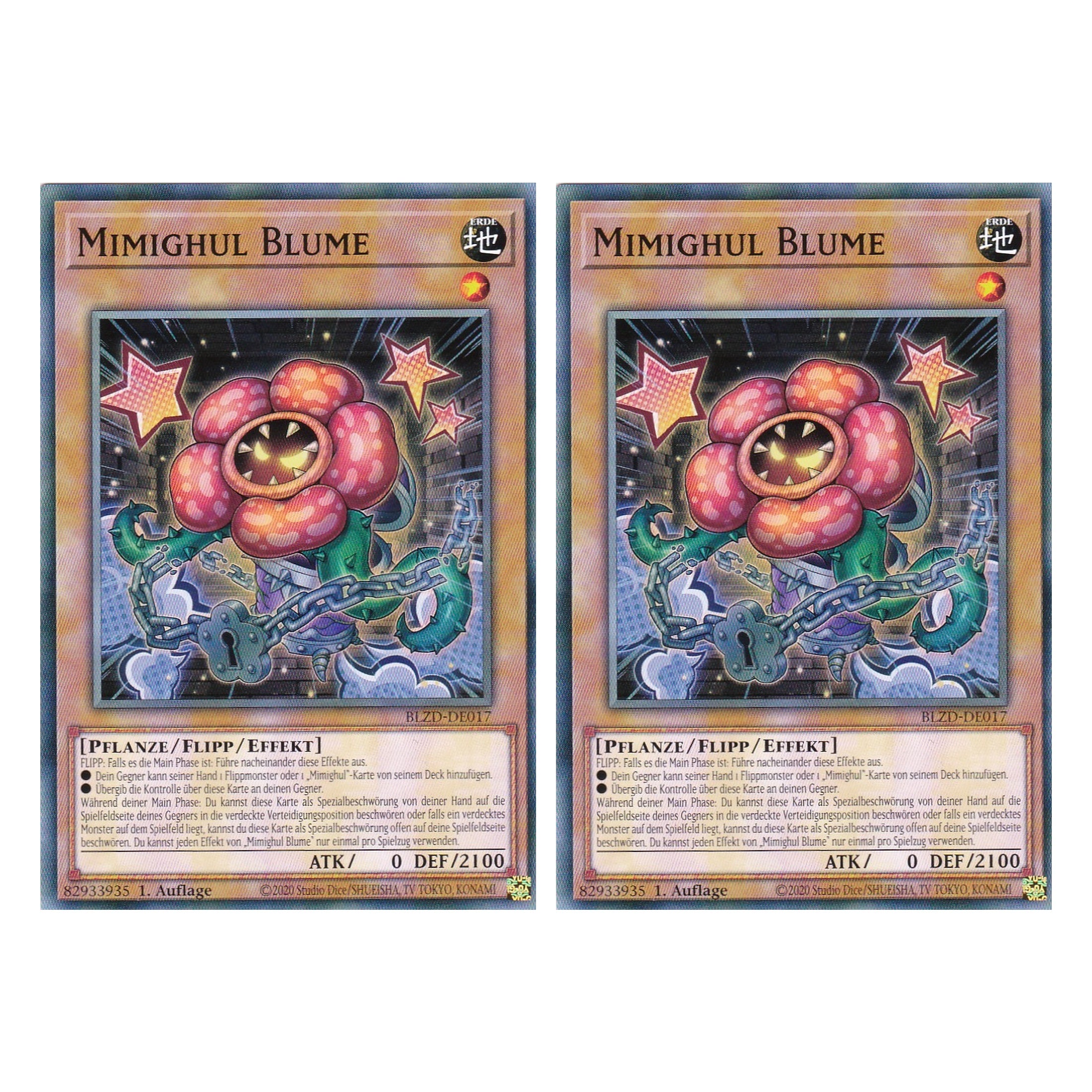 Mimighul Blume  - Common - Deutsch - BLZD-DE017 - 1. Auflage - Blazing Dominion - Duo Set (2 Stück) - Yu-Gi-Oh!