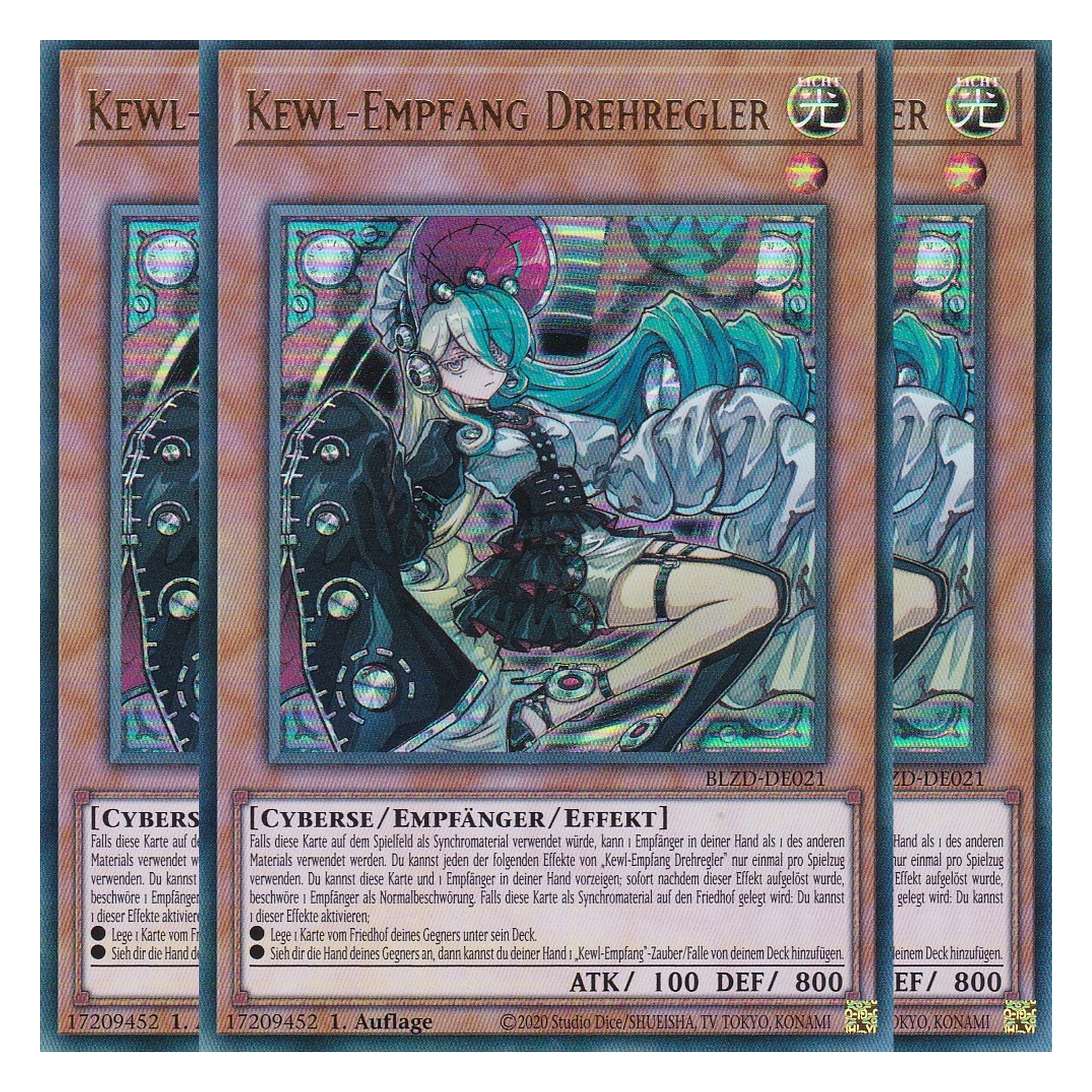 Kewl-Empfang Drehregler  - Ultra Rare - Deutsch - BLZD-DE021 - 1. Auflage - Blazing Dominion - Playset (3 Kopien) - Yu-Gi-Oh!