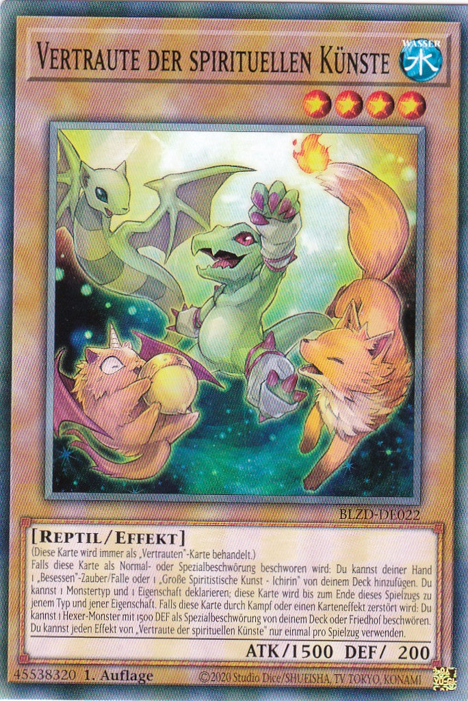 Vertraute der spirituellen Künste  - Common - Deutsch - BLZD-DE022 - 1. Auflage - Blazing Dominion - Yu-Gi-Oh!