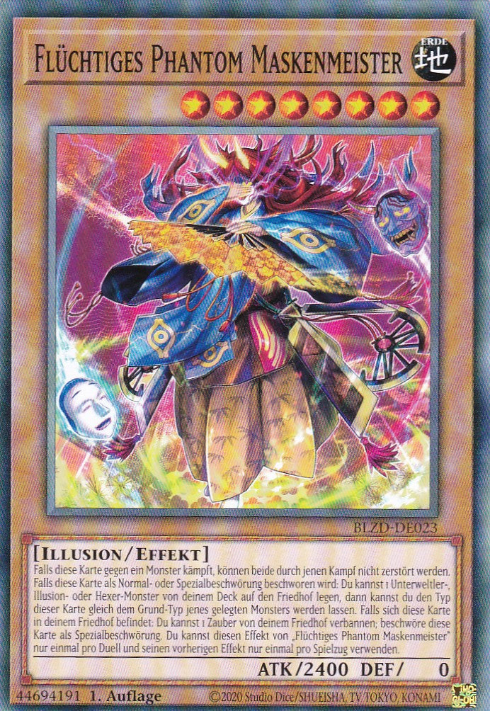 Flüchtiges Phantom Maskenmeister  - Common - Deutsch - BLZD-DE023 - 1. Auflage - Blazing Dominion - Yu-Gi-Oh!