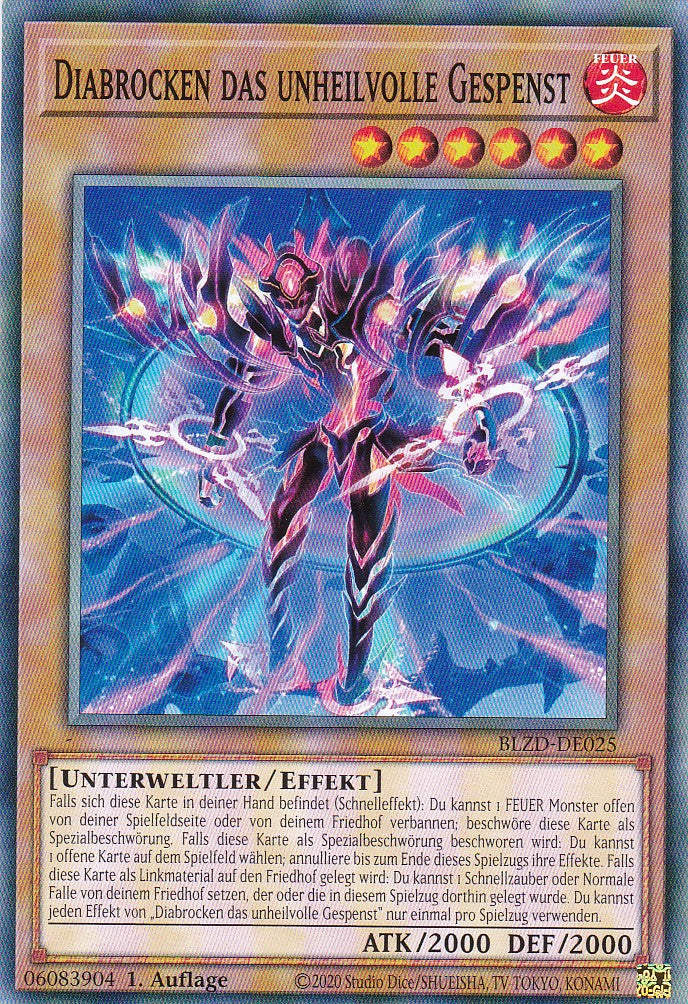 Diabrocken das unheilvolle Gespenst  - Common - Deutsch - BLZD-DE025 - 1. Auflage - Blazing Dominion - Yu-Gi-Oh!