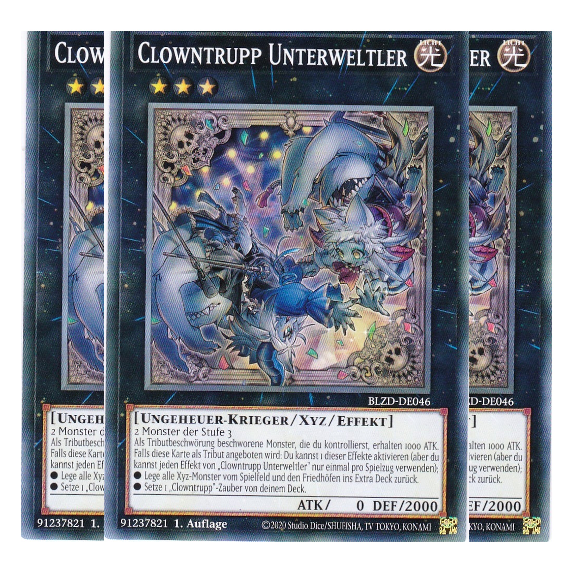 Clowntrupp Unterweltler  - Common - Deutsch - BLZD-DE046 - 1. Auflage - Blazing Dominion - Playset (3 Kopien) - Yu-Gi-Oh!