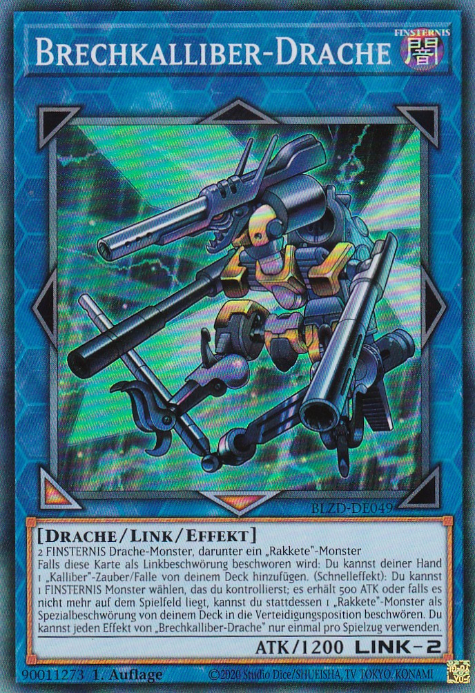 Brechkalliber-Drache  - Super Rare - Deutsch - BLZD-DE049 - 1. Auflage - Blazing Dominion - Yu-Gi-Oh!
