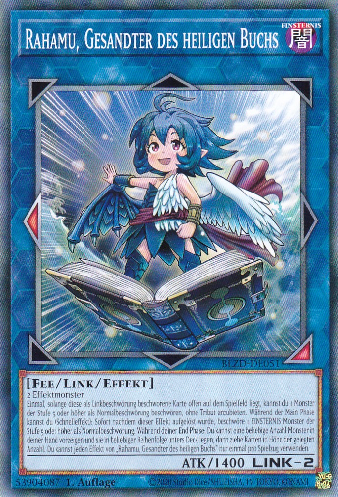 Rahamu, Gesandter des heiligen Buchs  - Common - Deutsch - BLZD-DE051 - 1. Auflage - Blazing Dominion - Yu-Gi-Oh!
