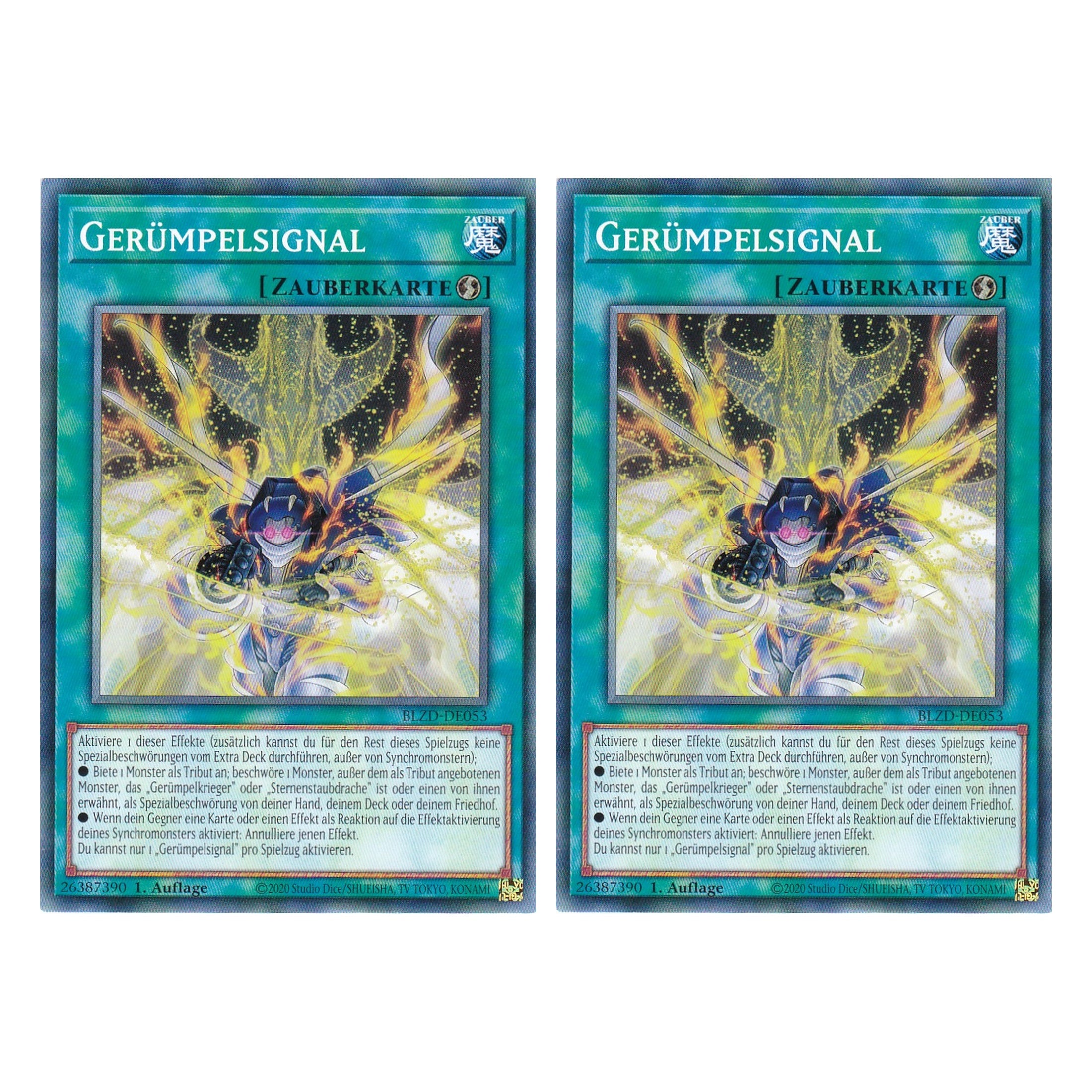 Gerümpelsignal - Common - Deutsch - BLZD-DE053 - 1. Auflage - Blazing Dominion - Duo Set (2 Stück) - Yu-Gi-Oh!