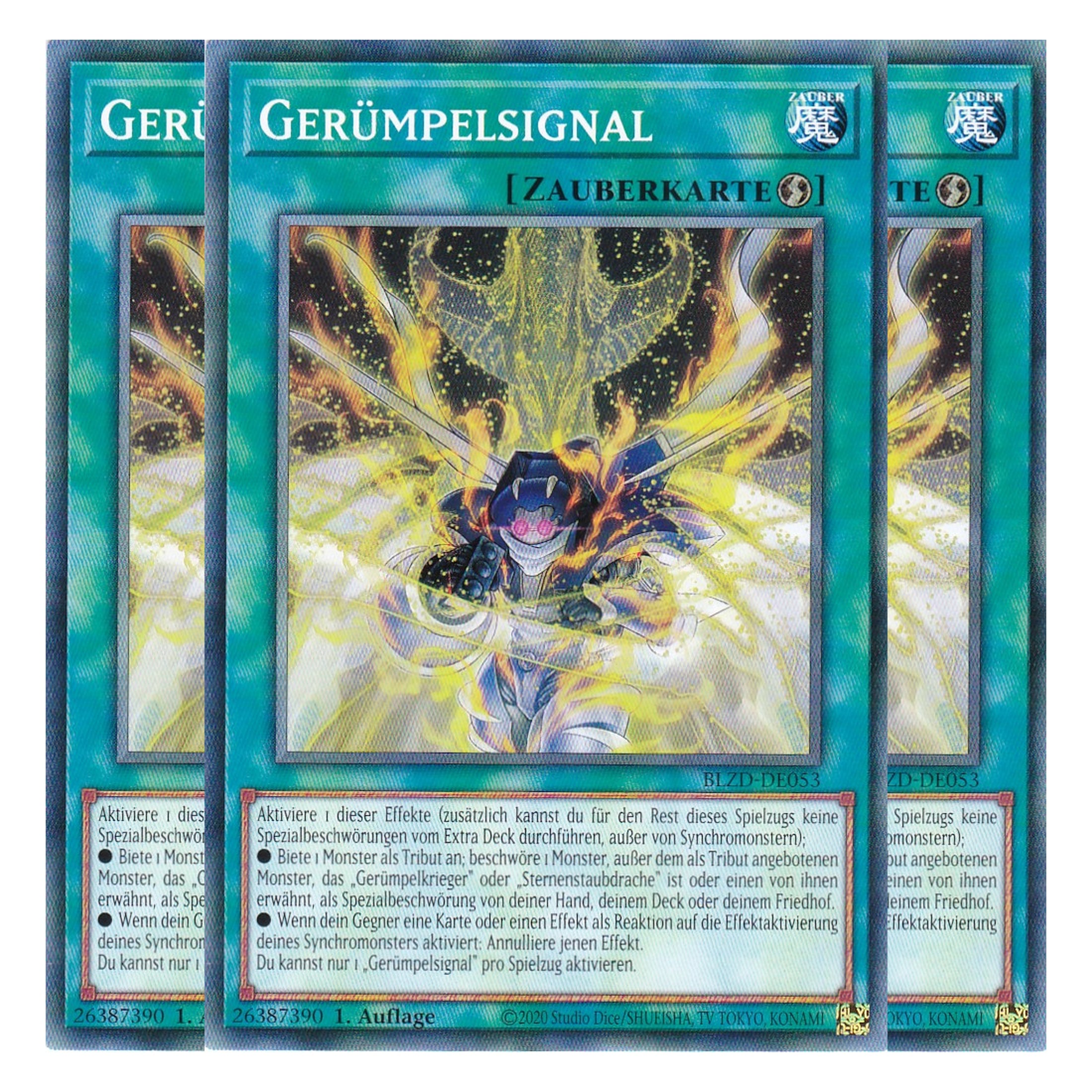 Gerümpelsignal - Common - Deutsch - BLZD-DE053 - 1. Auflage - Blazing Dominion - Playset (3 Kopien) - Yu-Gi-Oh!