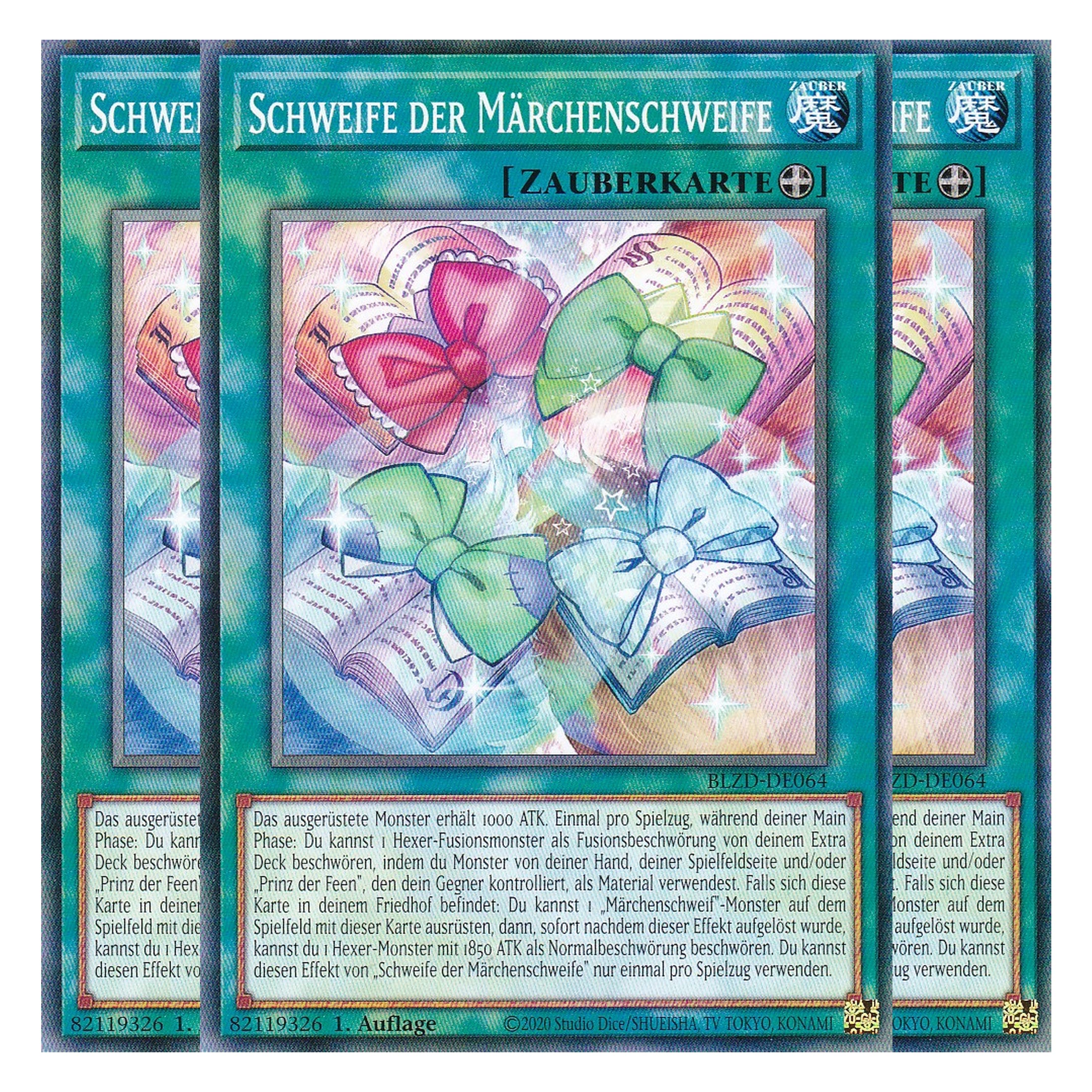 Schweife der Märchenschweife  - Common - Deutsch - BLZD-DE064 - 1. Auflage - Blazing Dominion - Playset (3 Kopien) - Yu-Gi-Oh!