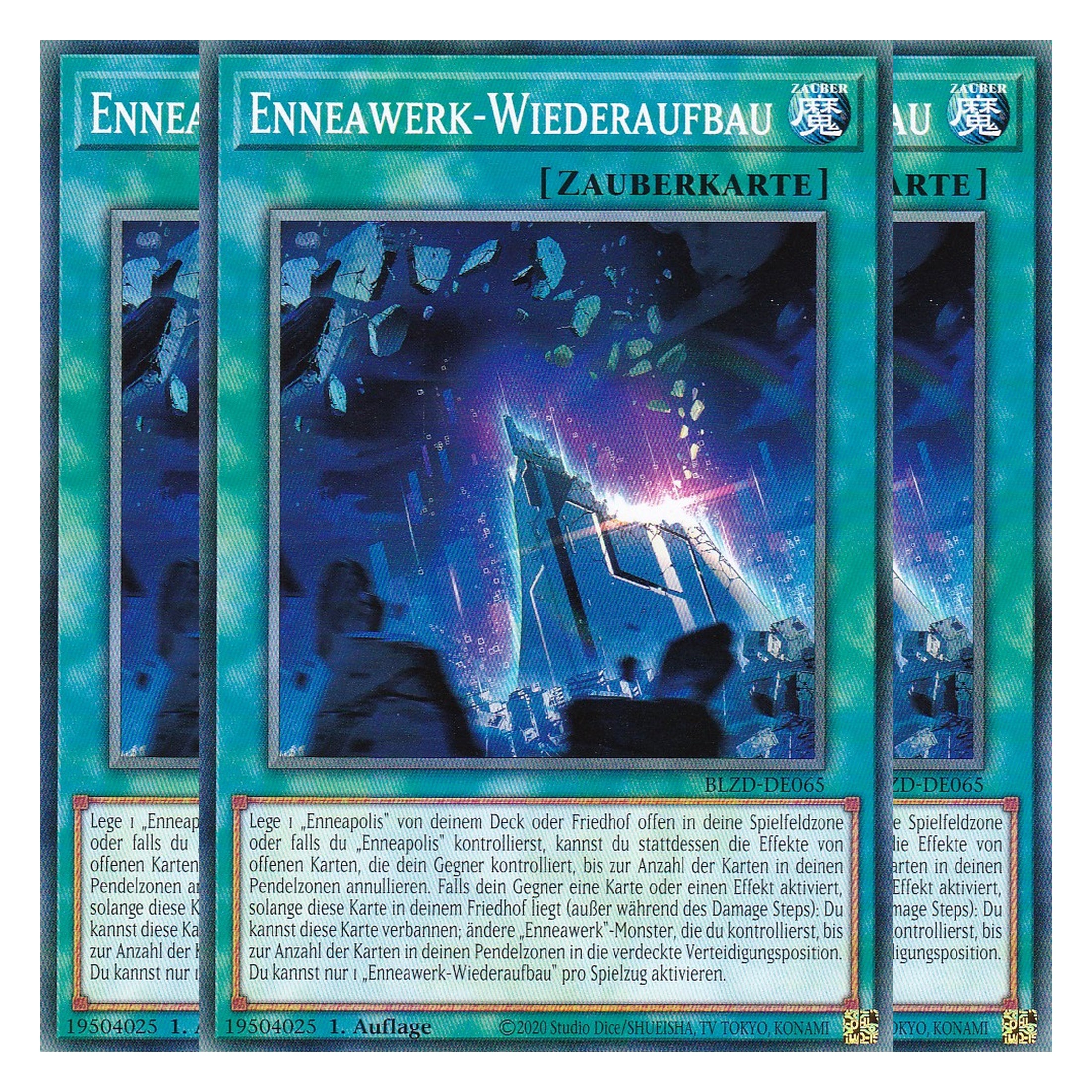 Enneawerk-Wiederaufbau  - Common - Deutsch - BLZD-DE065 - 1. Auflage - Blazing Dominion - Playset (3 Kopien) - Yu-Gi-Oh!