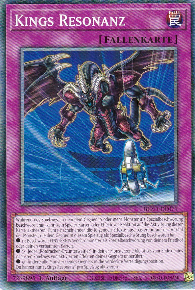 Kings Resonanz  - Common - Deutsch - BLZD-DE071 - 1. Auflage - Blazing Dominion - Yu-Gi-Oh!