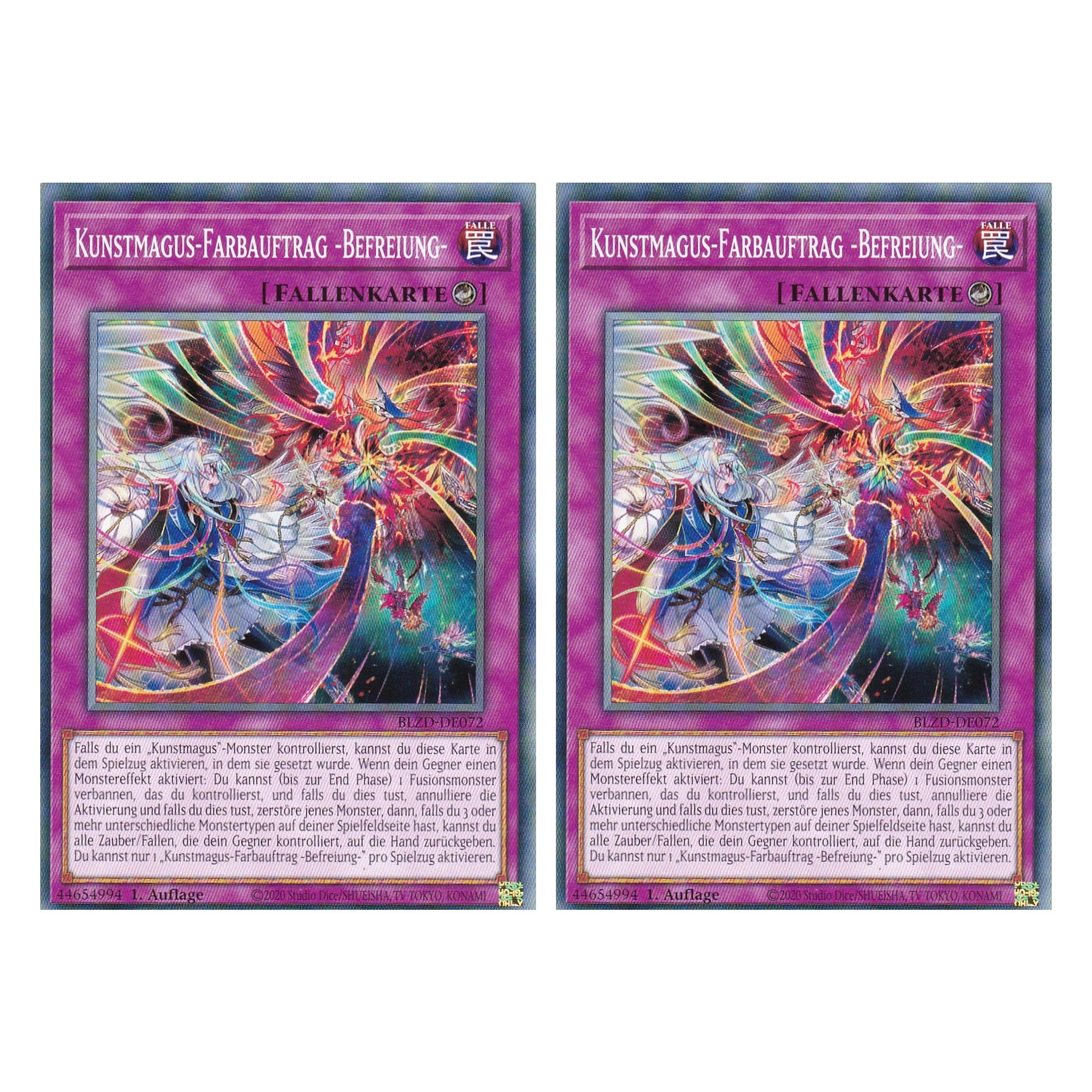 Kunstmagus-Farbauftrag -Befreiung-  - Common - Deutsch - BLZD-DE072 - 1. Auflage - Blazing Dominion - Duo Set (2 Stück) - Yu-Gi-Oh!