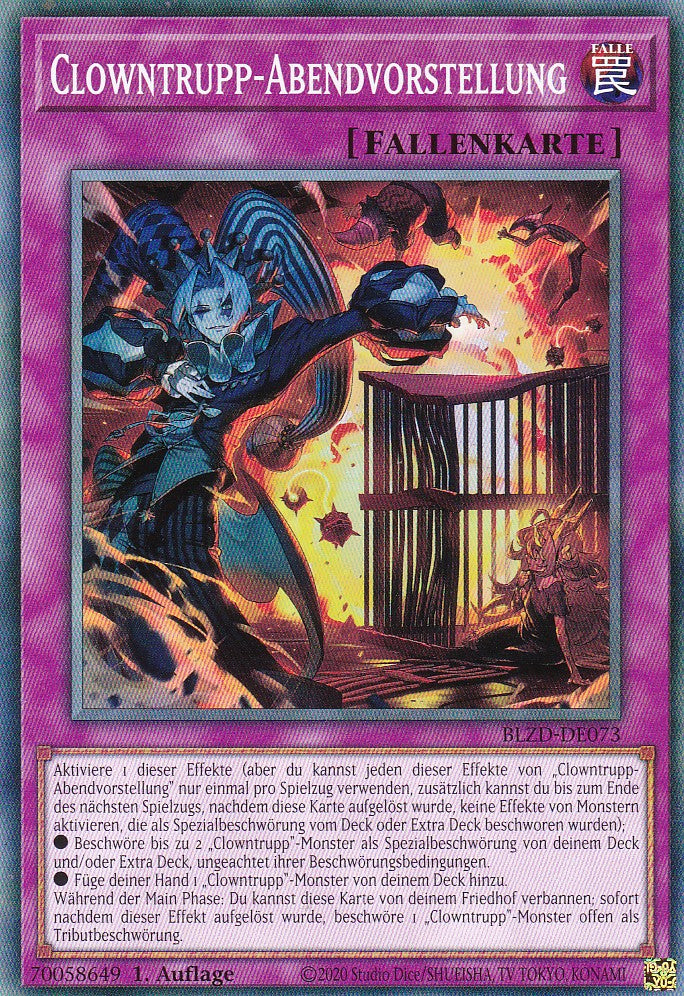 Clowntrupp-Abendvorstellung  - Common - Deutsch - BLZD-DE073 - 1. Auflage - Blazing Dominion - Yu-Gi-Oh!