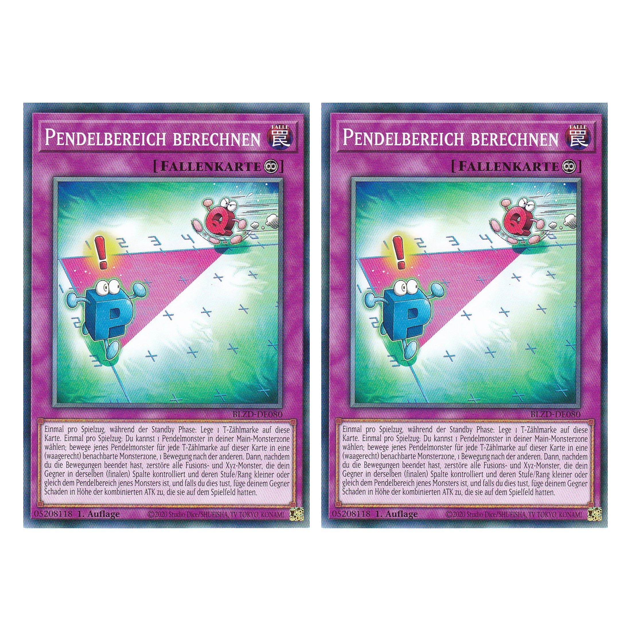 Pendelbereich berechnen  - Common - Deutsch - BLZD-DE080 - 1. Auflage - Blazing Dominion - Duo Set (2 Stück) - Yu-Gi-Oh!