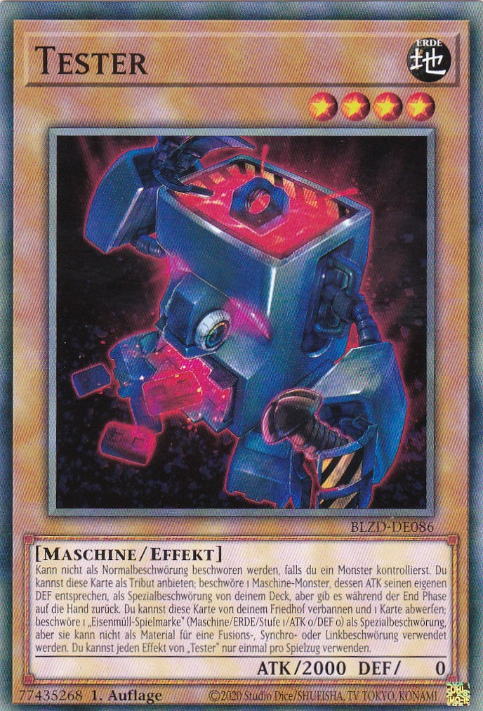 Tester  - Common - Deutsch - BLZD-DE086 - 1. Auflage - Blazing Dominion - Yu-Gi-Oh!