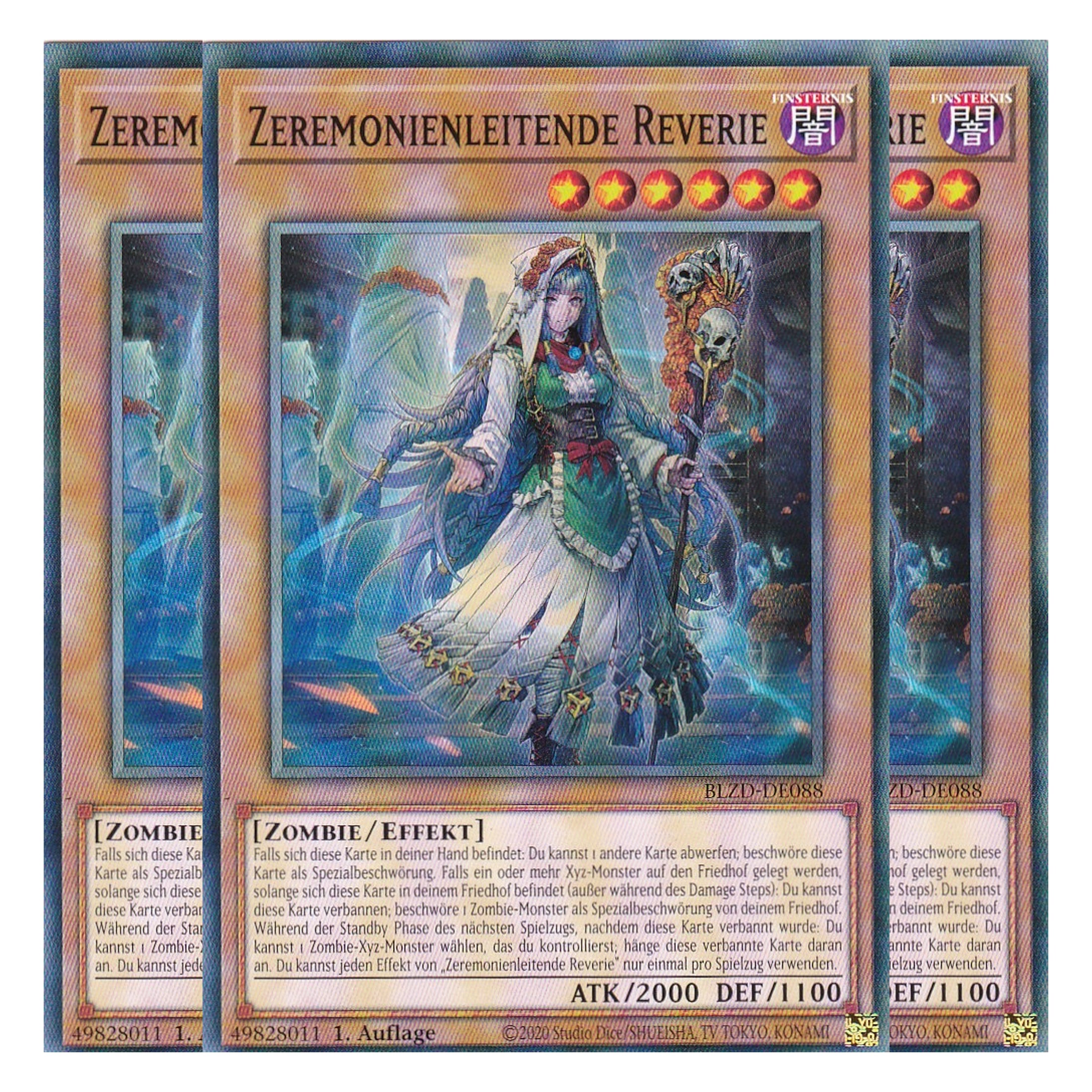 Zeremonienleitende Reverie  - Common - Deutsch - BLZD-DE088 - 1. Auflage - Blazing Dominion - Playset (3 Kopien) - Yu-Gi-Oh!