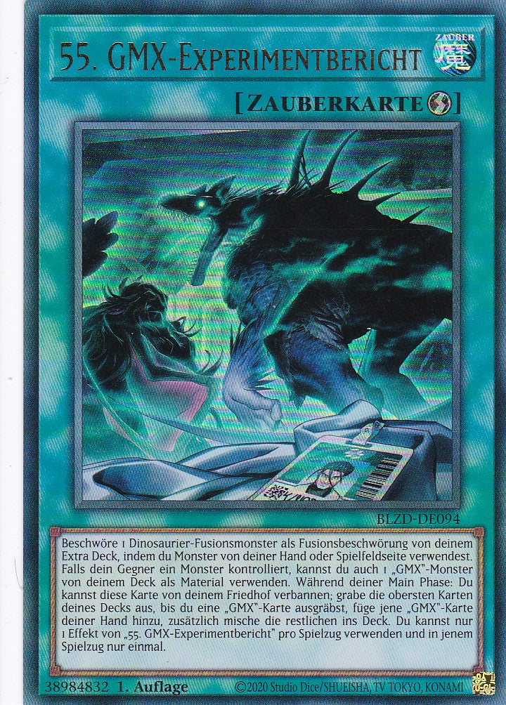 55. GMX-Experimentbericht  - Ultra Rare - Deutsch - BLZD-DE094 - 1. Auflage - Blazing Dominion - Yu-Gi-Oh!