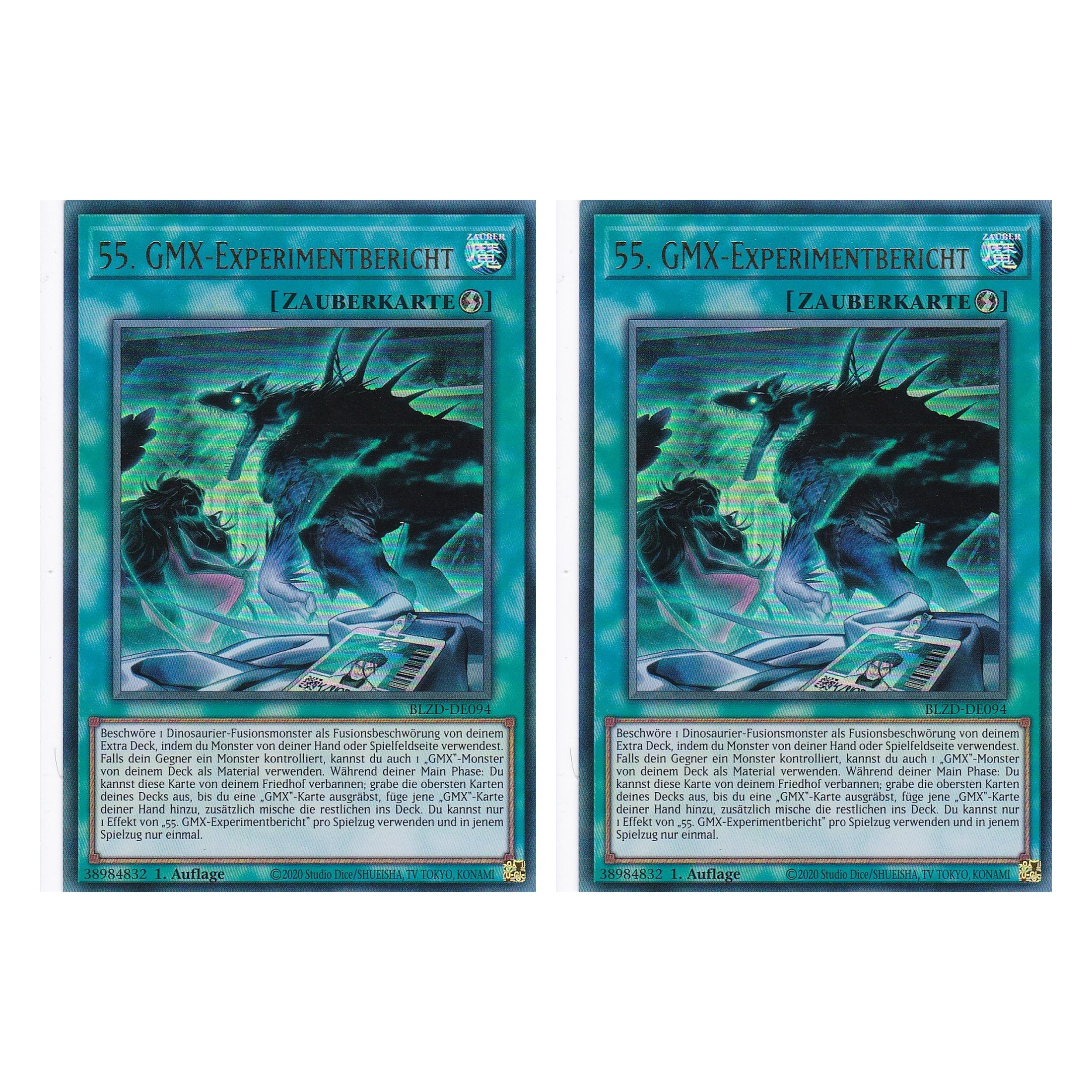 55. GMX-Experimentbericht  - Ultra Rare - Deutsch - BLZD-DE094 - 1. Auflage - Blazing Dominion - Duo Set (2 Stück) - Yu-Gi-Oh!