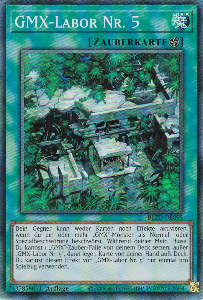 GMX-Labor Nr. 5  - Super Rare - Deutsch - BLZD-DE095 - 1. Auflage - Blazing Dominion - Yu-Gi-Oh!