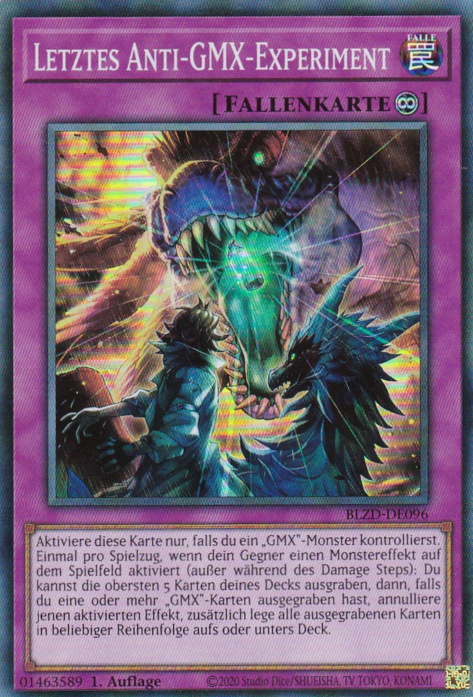 Letztes Anti-GMX-Experiment  - Super Rare - Deutsch - BLZD-DE096 - 1. Auflage - Blazing Dominion - Yu-Gi-Oh!