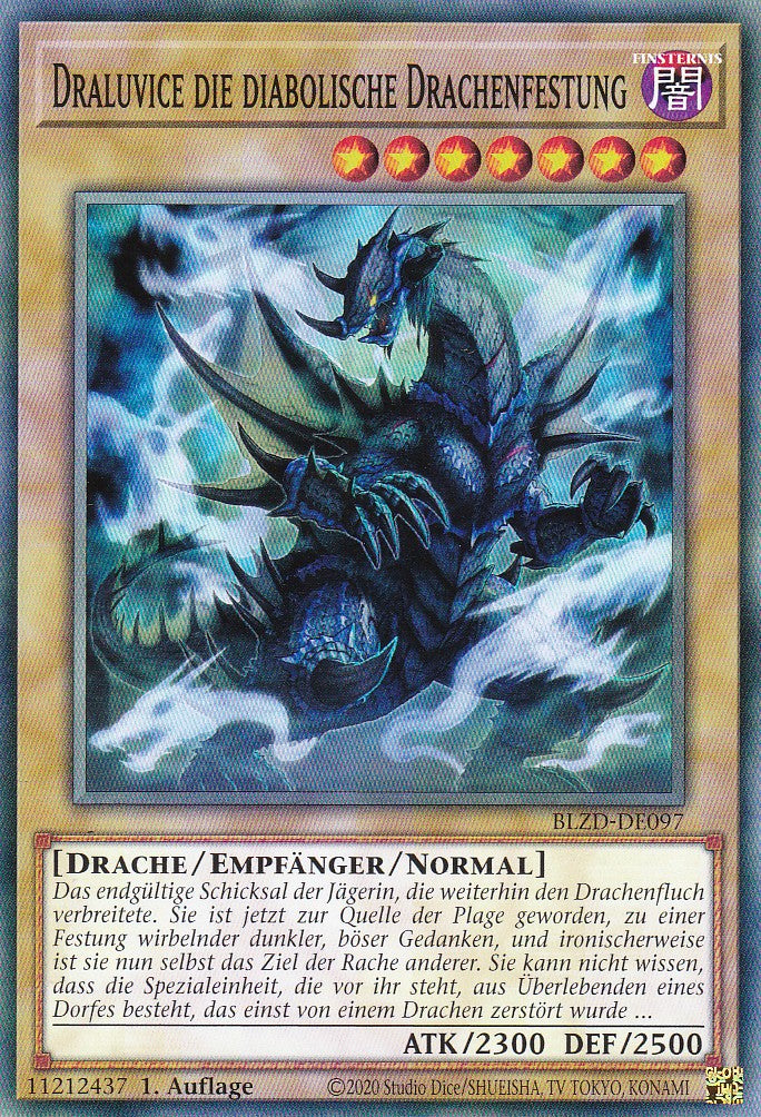 Draluvice die diabolische Drachenfestung  - Common - Deutsch - BLZD-DE097 - 1. Auflage - Blazing Dominion - Yu-Gi-Oh!
