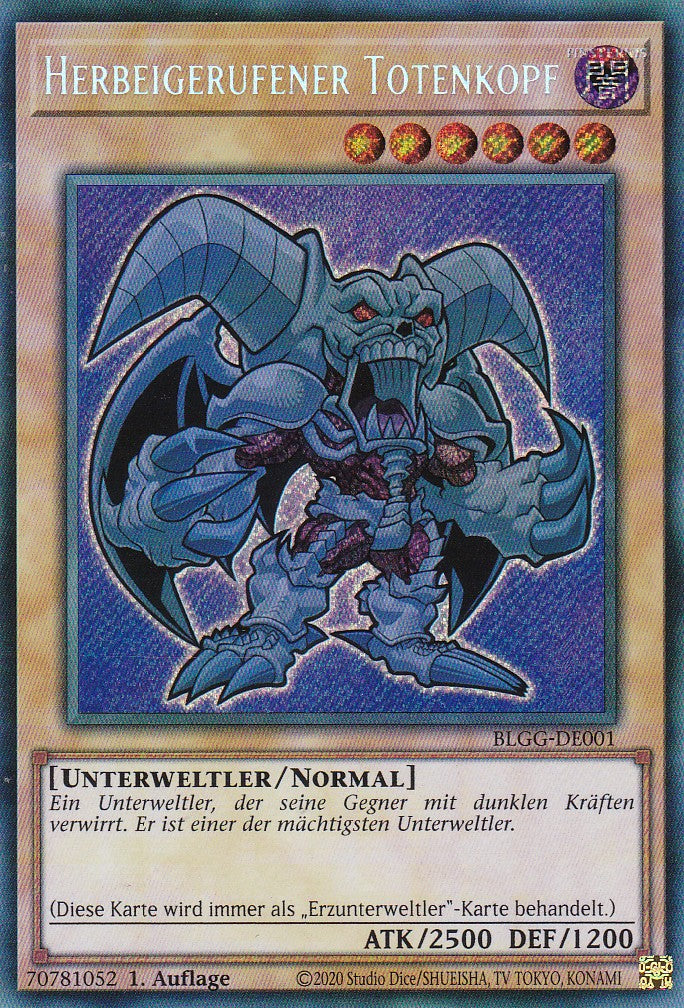 Herbeigerufener Totenkopf - BLGG-DE001 - Secret Rare - Deutsch - 1. Auflage - Battles of Legend: Glorious Gallery - Yu-Gi-Oh!