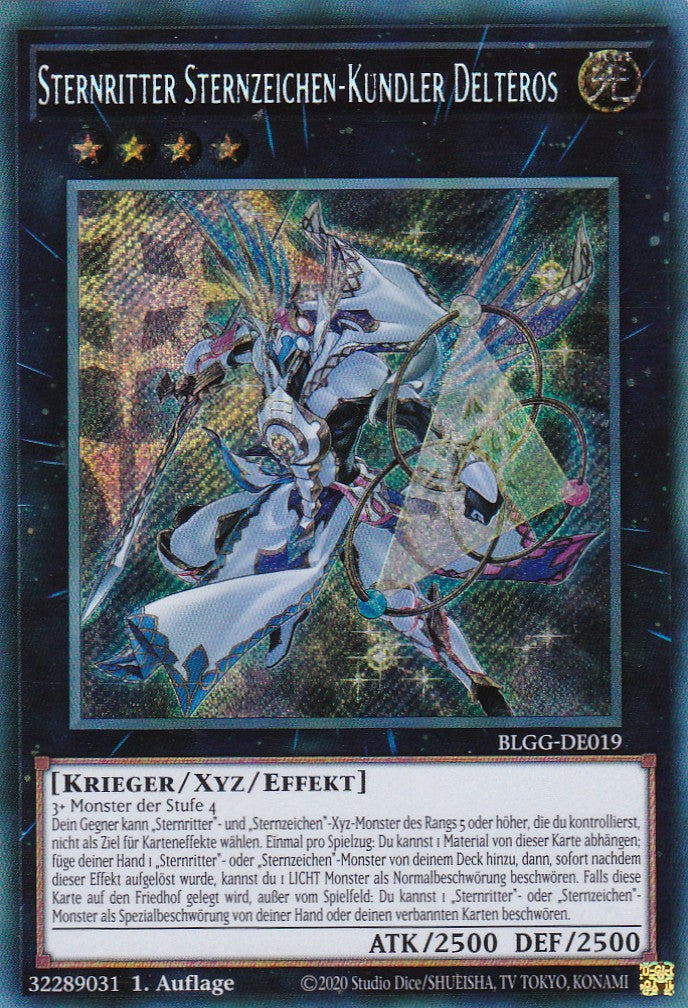 Sternritter Sternzeichen-Kundler Delteros - BLGG-DE019 - Secret Rare - Deutsch - 1. Auflage - Battles of Legend: Glorious Gallery - Yu-Gi-Oh!