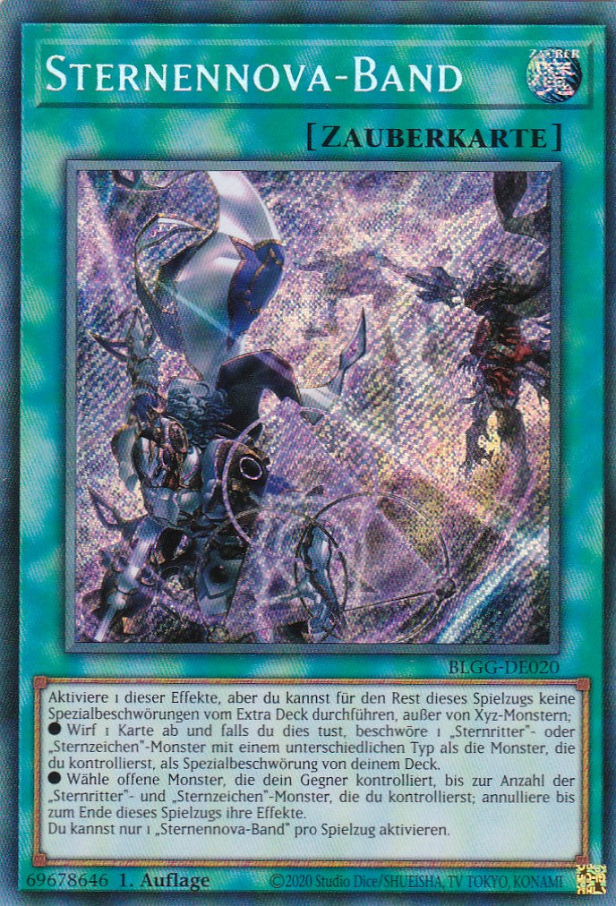 Sternennova-Band - BLGG-DE020 - Secret Rare - Deutsch - 1. Auflage - Battles of Legend: Glorious Gallery - Yu-Gi-Oh!