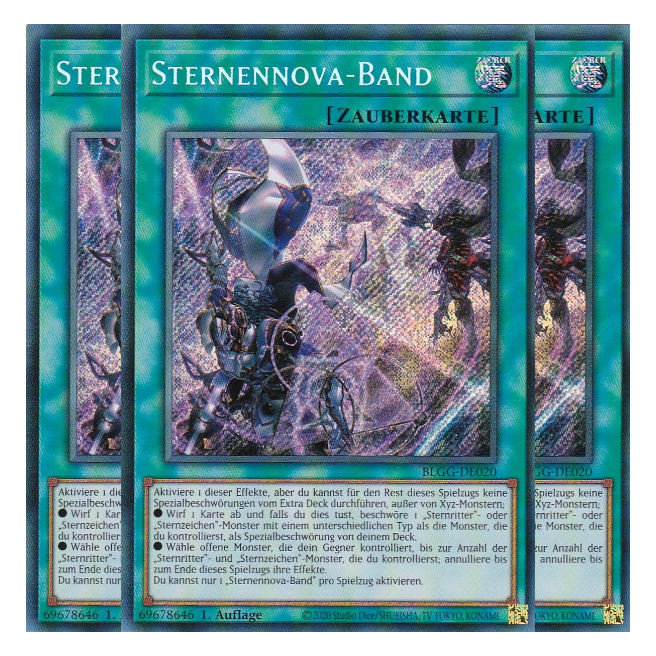 Sternennova-Band - BLGG-DE020 - Secret Rare - Deutsch - 1. Auflage  - Battles of Legend: Glorious Gallery - Yu-Gi-Oh! - Playset (3 Kopien)