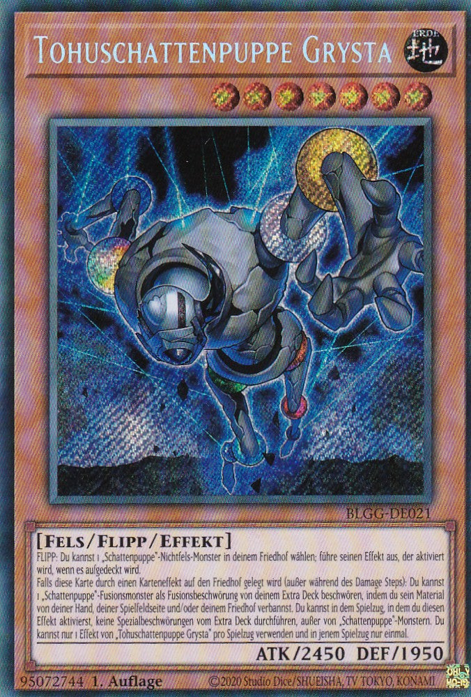 Tohuschattenpuppe Grysta - BLGG-DE021 - Secret Rare - Deutsch - 1. Auflage - Battles of Legend: Glorious Gallery - Yu-Gi-Oh!