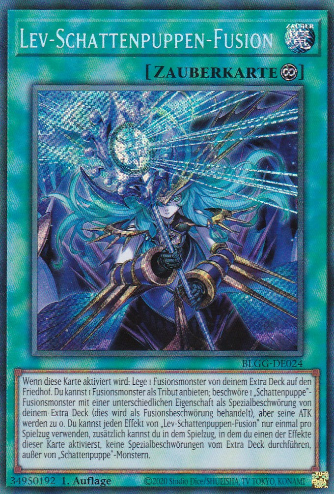 Lev-Schattenpuppen-Fusion - BLGG-DE024 - Secret Rare - Deutsch - 1. Auflage - Battles of Legend: Glorious Gallery - Yu-Gi-Oh!
