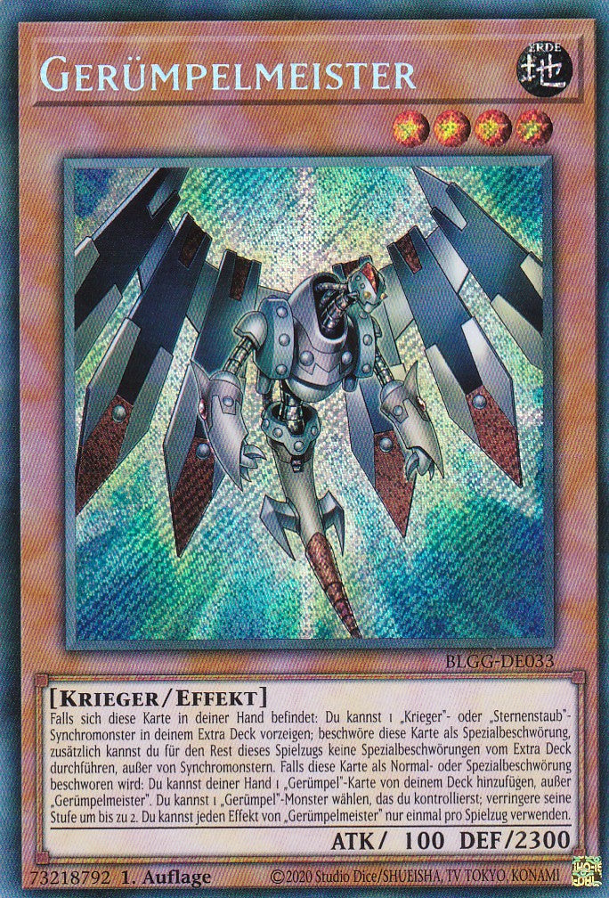 Gerümpelmeister - BLGG-DE033 - Secret Rare - Deutsch - 1. Auflage - Battles of Legend: Glorious Gallery - Yu-Gi-Oh!