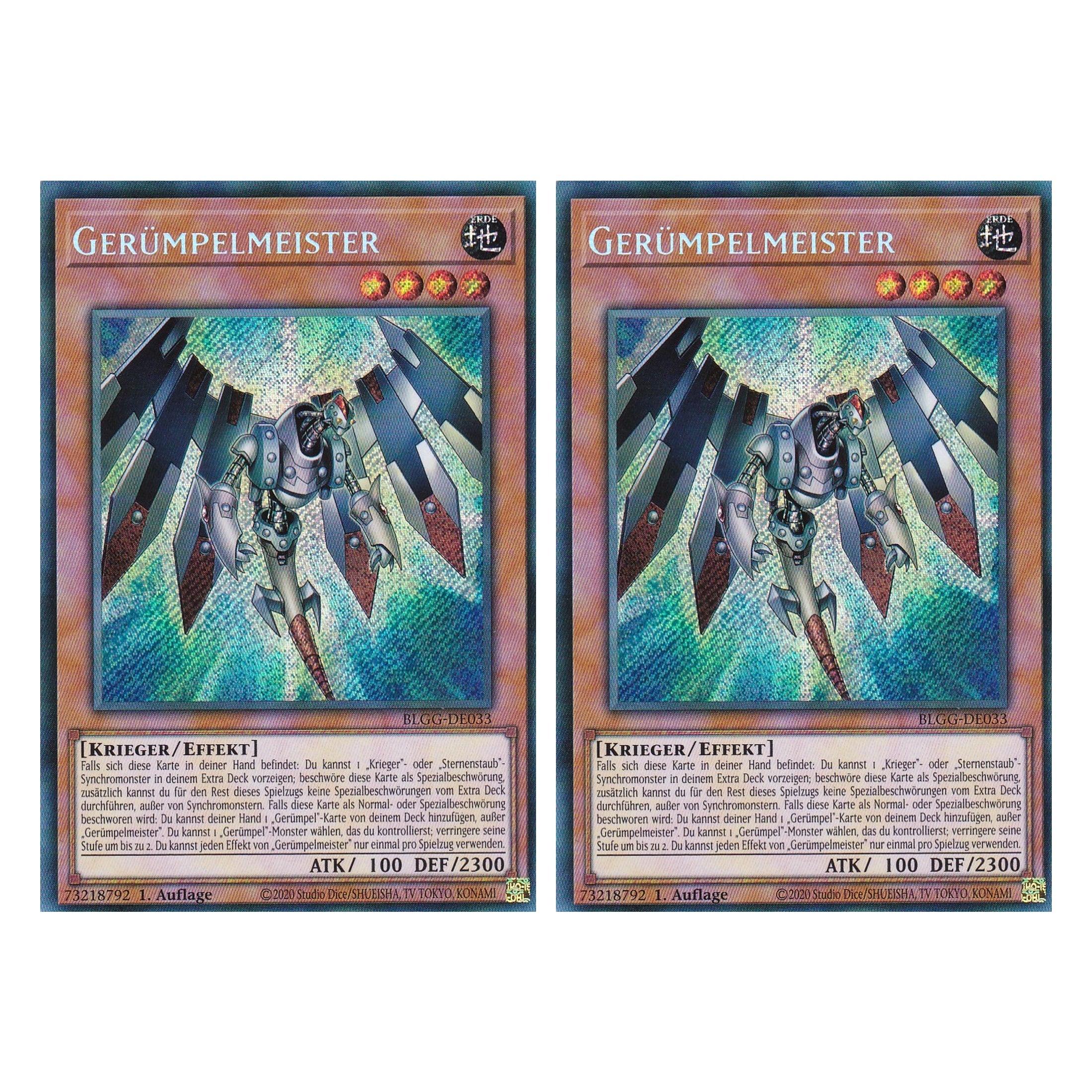 Gerümpelmeister - BLGG-DE033 - Secret Rare - Deutsch - 1. Auflage  - Battles of Legend: Glorious Gallery - Yu-Gi-Oh! - Duo Set (2 Stück)
