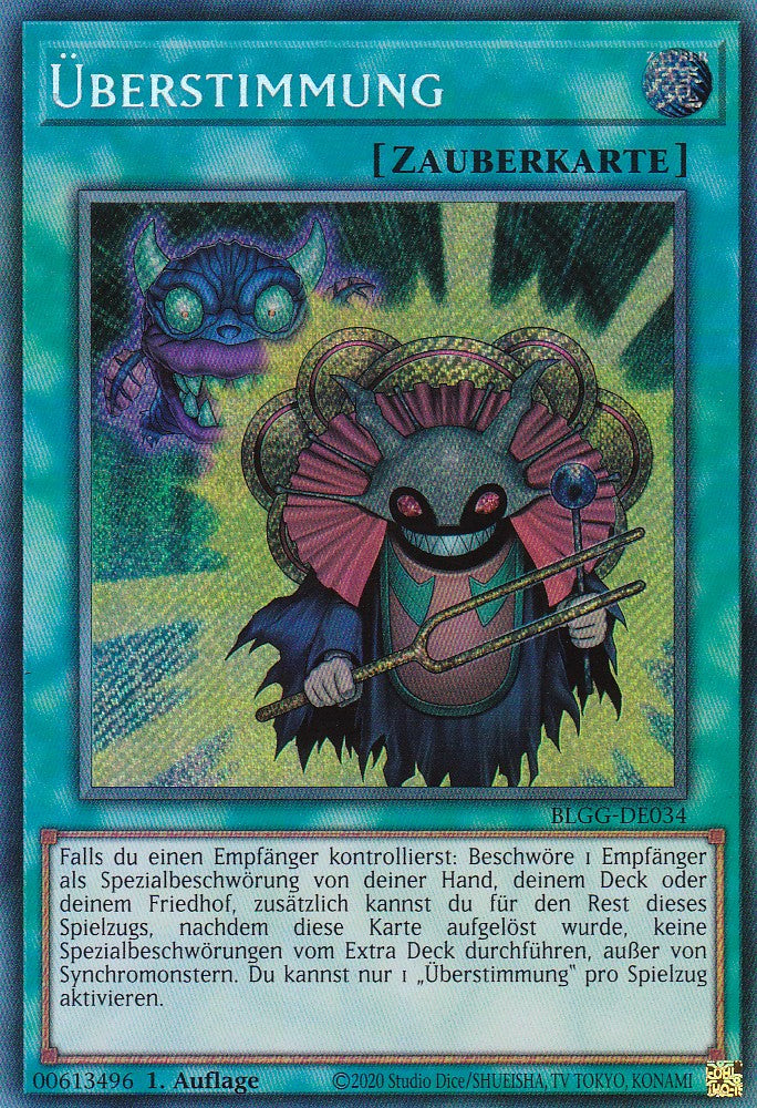 Überstimmung - BLGG-DE034 - Secret Rare - Deutsch - 1. Auflage - Battles of Legend: Glorious Gallery - Yu-Gi-Oh!