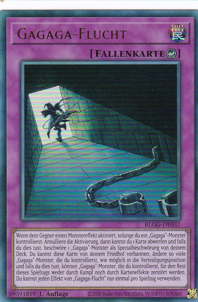 Gagaga-Flucht - BLGG-DE037 - Ultra Rare - Deutsch - 1. Auflage - Battles of Legend: Glorious Gallery - Yu-Gi-Oh!