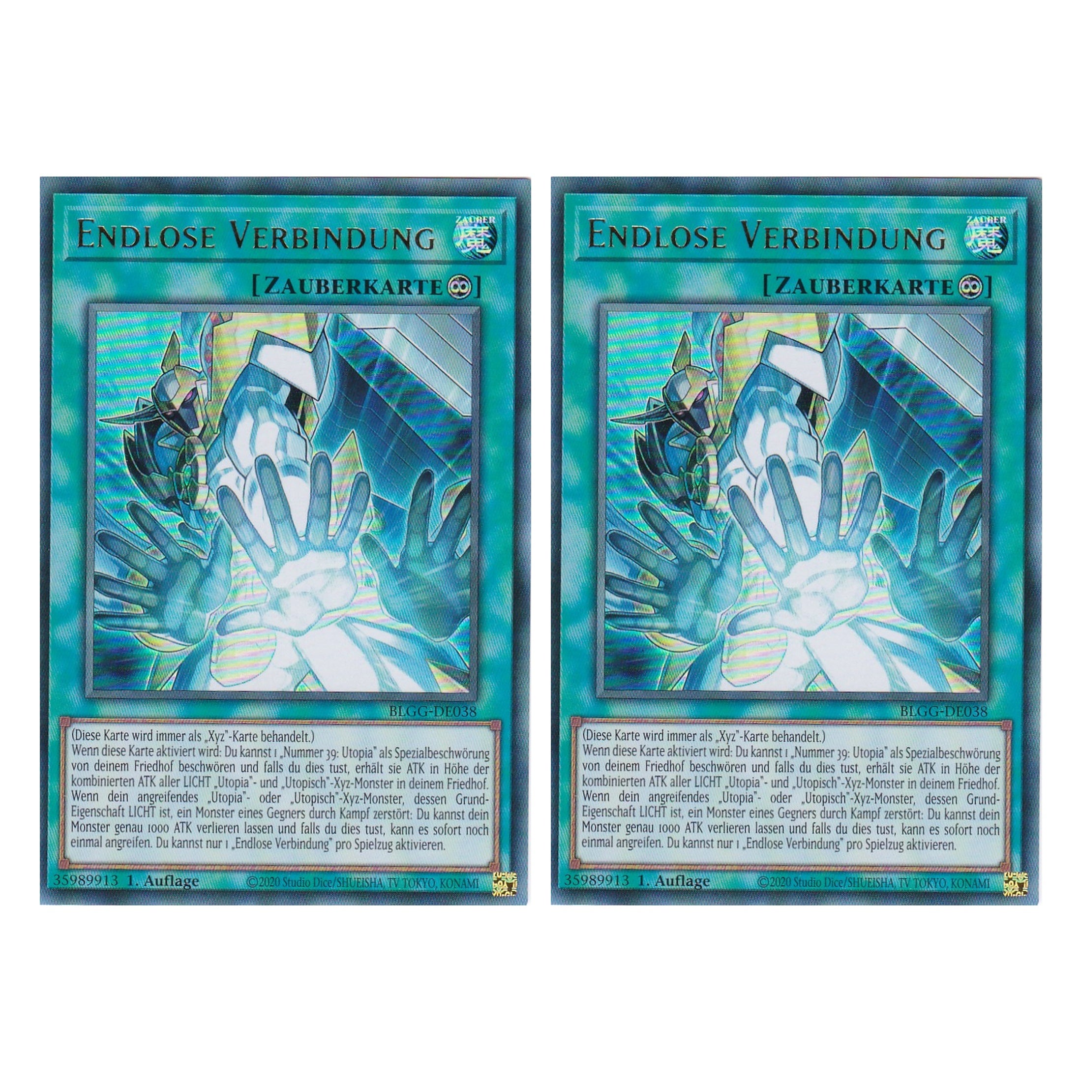 Endlose Verbindung - BLGG-DE038 - Ultra Rare - Deutsch - 1. Auflage  - Battles of Legend: Glorious Gallery - Yu-Gi-Oh! - Duo Set (2 Stück)