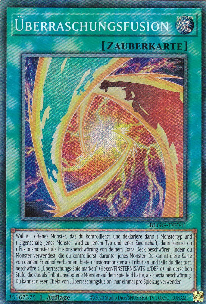 Überraschungsfusion - BLGG-DE041 - Secret Rare - Deutsch - 1. Auflage - Battles of Legend: Glorious Gallery - Yu-Gi-Oh!