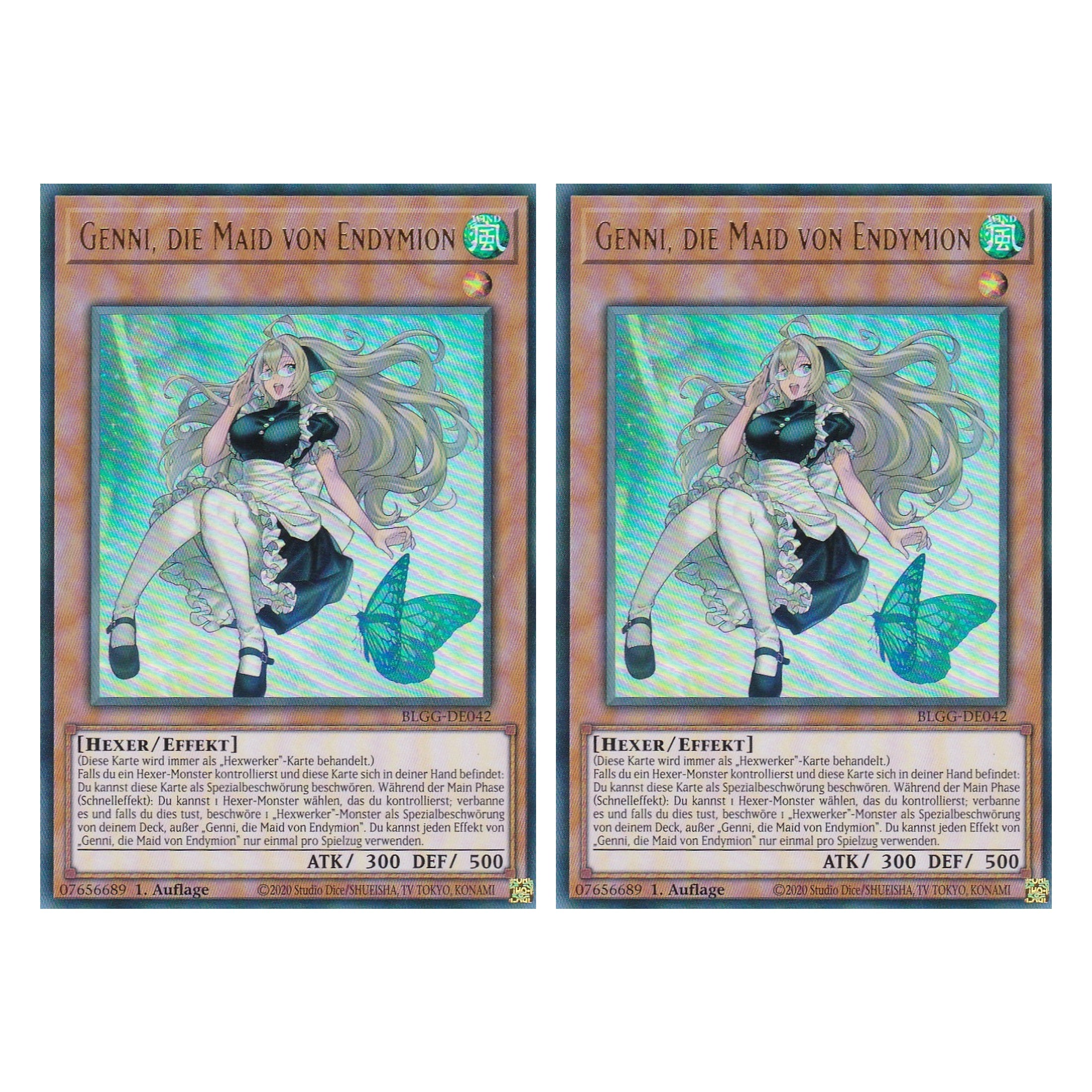 Genni, die Maid von Endymion - BLGG-DE042 - Ultra Rare - Deutsch - 1. Auflage  - Battles of Legend: Glorious Gallery - Yu-Gi-Oh! - Duo Set (2 Stück)