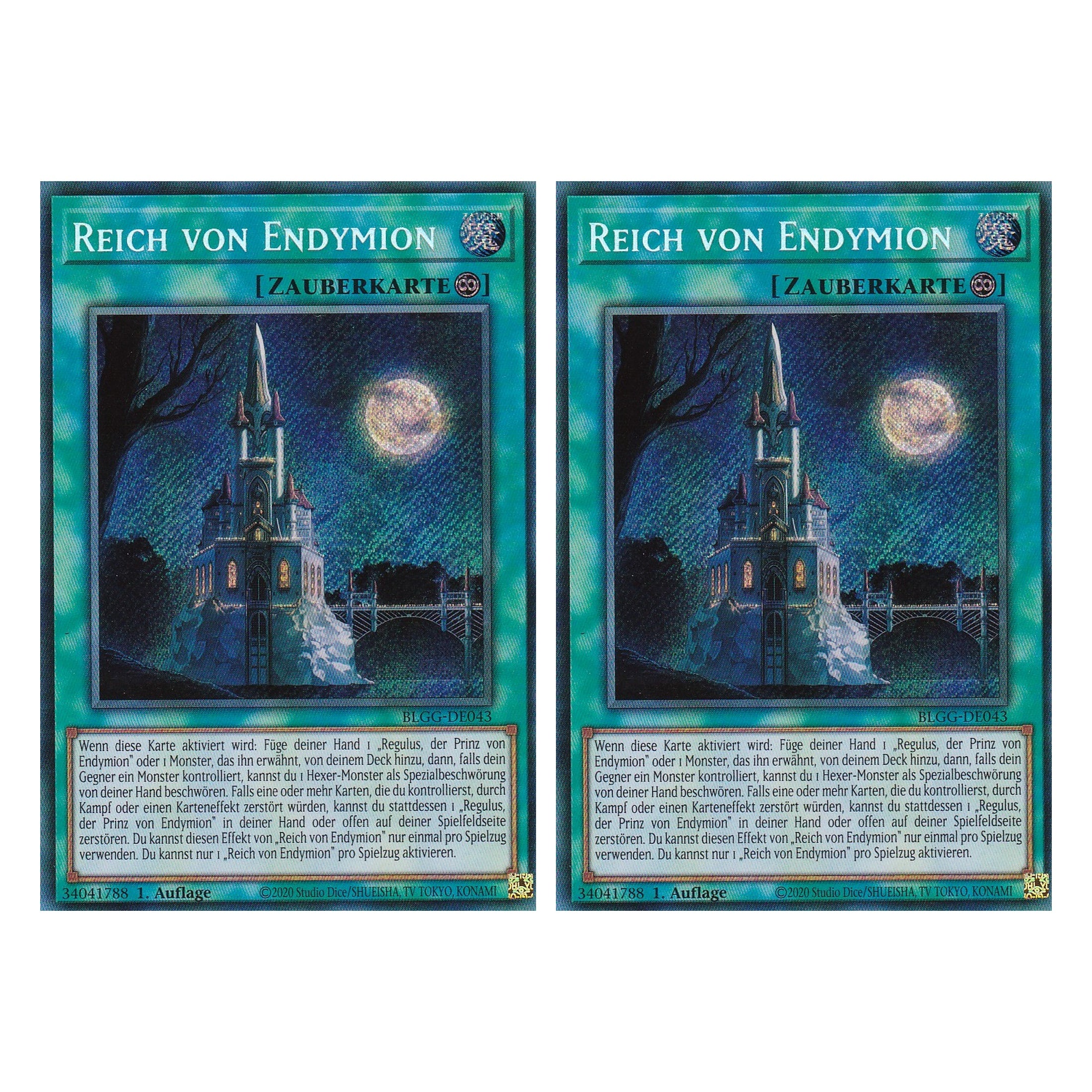 Reich von Endymion - BLGG-DE043 - Secret Rare - Deutsch - 1. Auflage  - Battles of Legend: Glorious Gallery - Yu-Gi-Oh! - Duo Set (2 Stück)