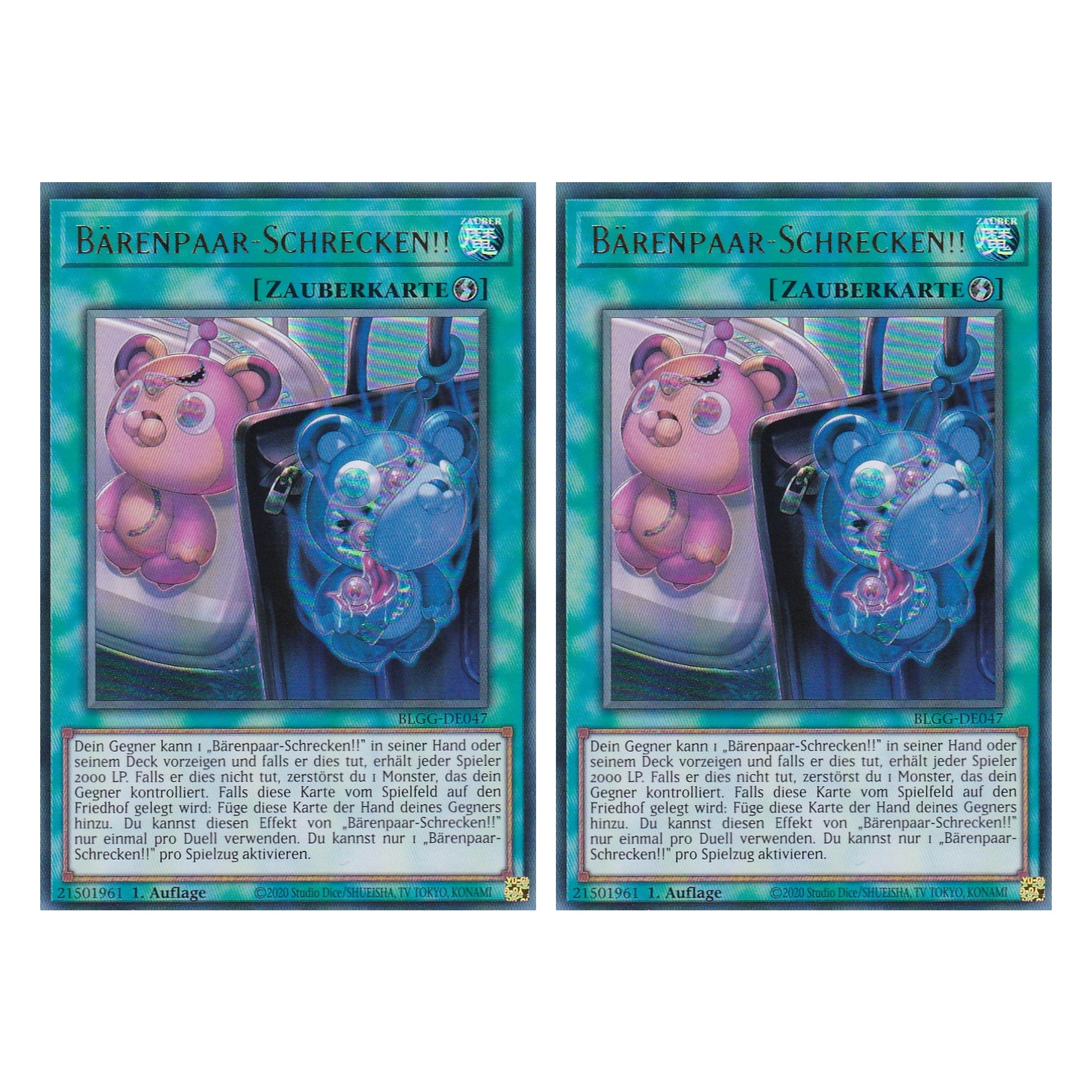 Bärenpaar-Schrecken!! - BLGG-DE047 - Ultra Rare - Deutsch - 1. Auflage  - Battles of Legend: Glorious Gallery - Yu-Gi-Oh! - Duo Set (2 Stück)