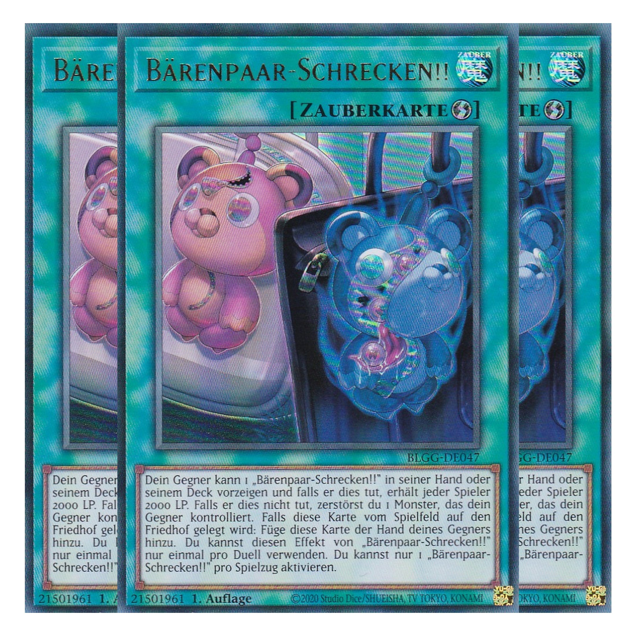 Bärenpaar-Schrecken!! - BLGG-DE047 - Ultra Rare - Deutsch - 1. Auflage  - Battles of Legend: Glorious Gallery - Yu-Gi-Oh! - Playset (3 Kopien)