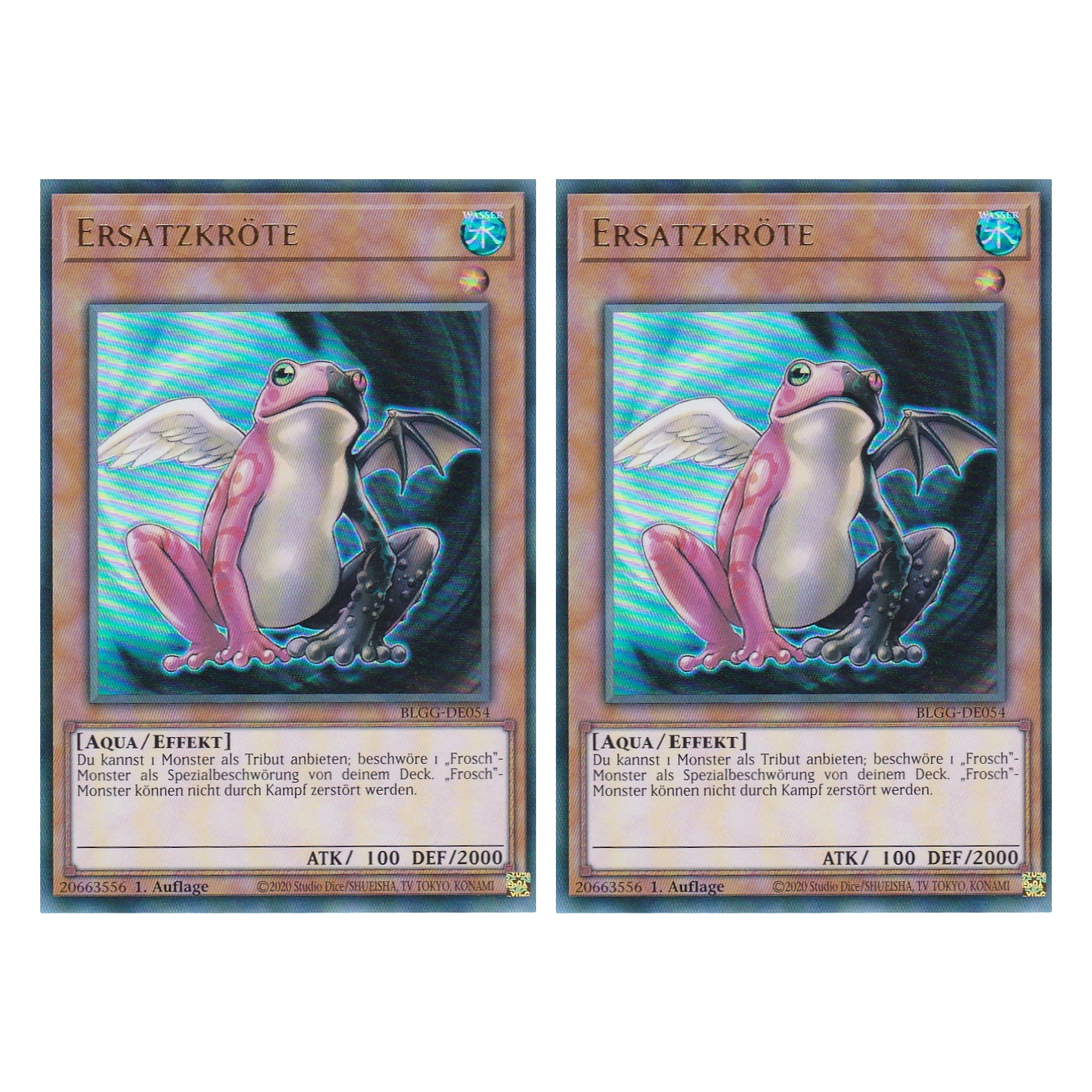 Ersatzkröte - BLGG-DE054 - Ultra Rare - Deutsch - 1. Auflage  - Battles of Legend: Glorious Gallery - Yu-Gi-Oh! - Duo Set (2 Stück)