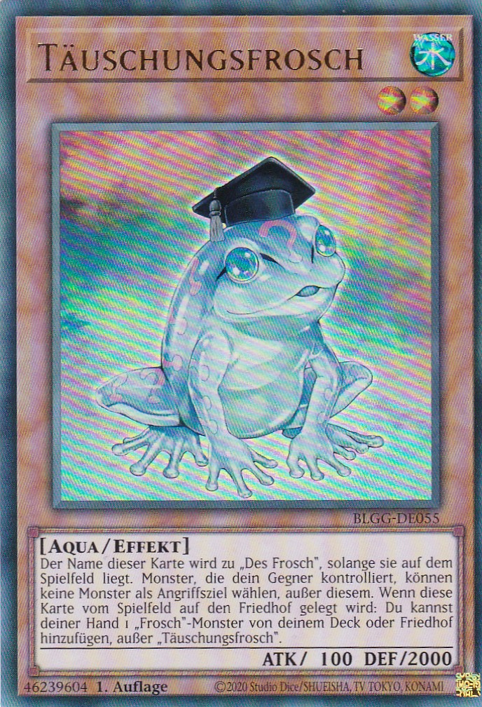 Täuschungsfrosch - BLGG-DE055 - Ultra Rare - Deutsch - 1. Auflage - Battles of Legend: Glorious Gallery - Yu-Gi-Oh!
