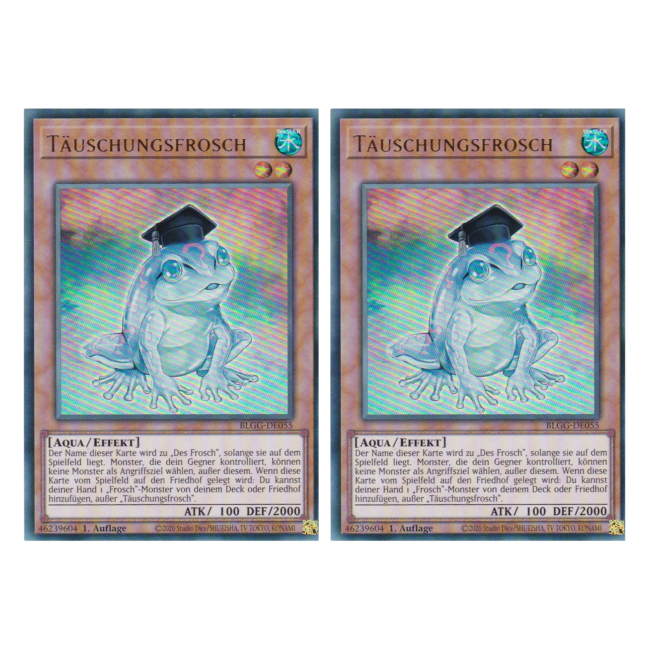 Täuschungsfrosch - BLGG-DE055 - Ultra Rare - Deutsch - 1. Auflage  - Battles of Legend: Glorious Gallery - Yu-Gi-Oh! - Duo Set (2 Stück)