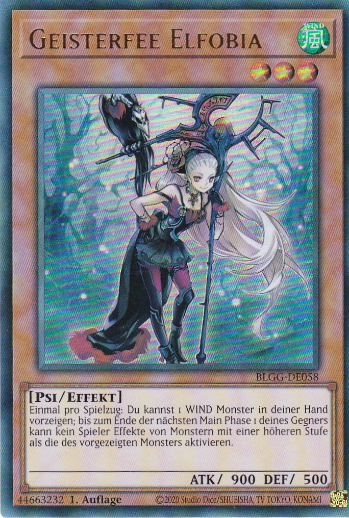 Geisterfee Elfobia - BLGG-DE058 - Ultra Rare - Deutsch - 1. Auflage - Battles of Legend: Glorious Gallery - Yu-Gi-Oh!
