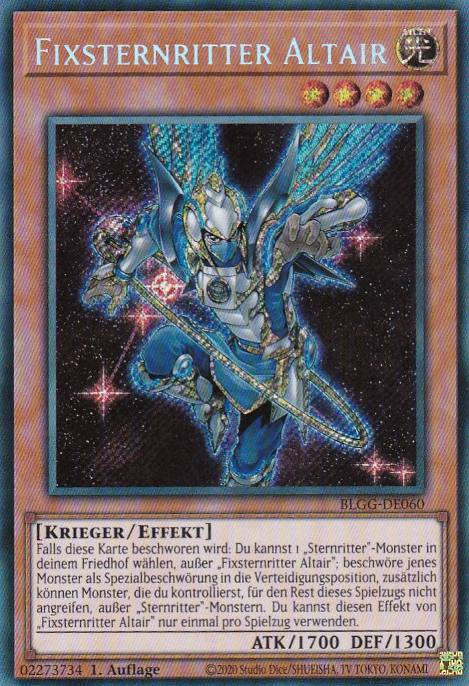 Fixsternritter Altair - BLGG-DE060 - Secret Rare - Deutsch - 1. Auflage - Battles of Legend: Glorious Gallery - Yu-Gi-Oh!