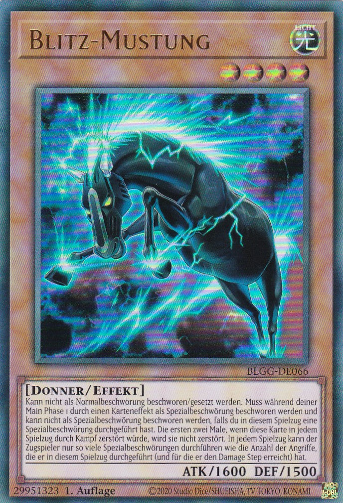 Blitz-Mustung - BLGG-DE066 - Ultra Rare - Deutsch - 1. Auflage - Battles of Legend: Glorious Gallery - Yu-Gi-Oh!