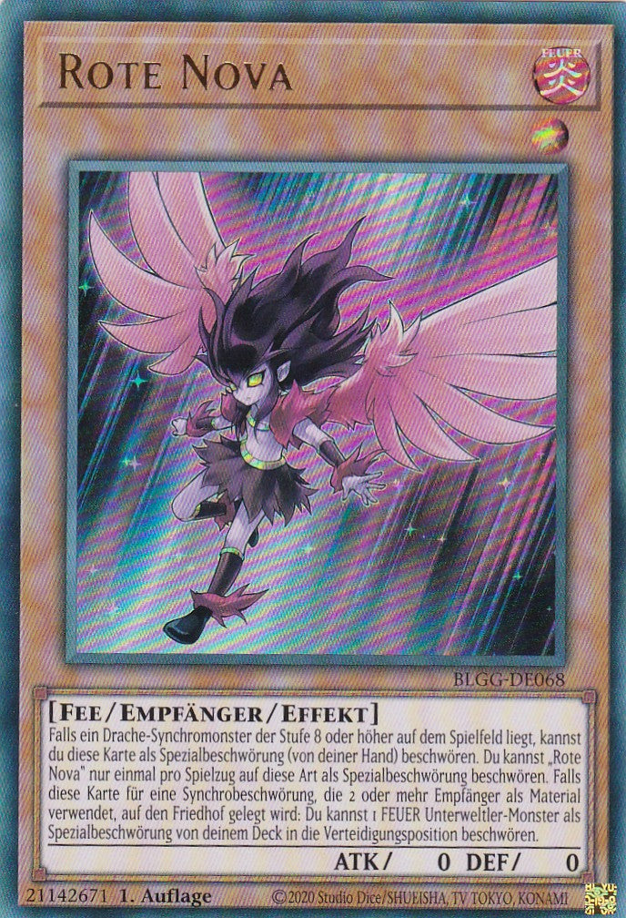 Rote Nova - BLGG-DE068 - Ultra Rare - Deutsch - 1. Auflage - Battles of Legend: Glorious Gallery - Yu-Gi-Oh!
